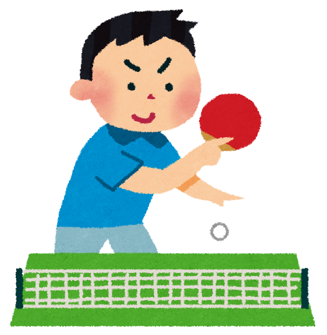 卓球部のイラスト