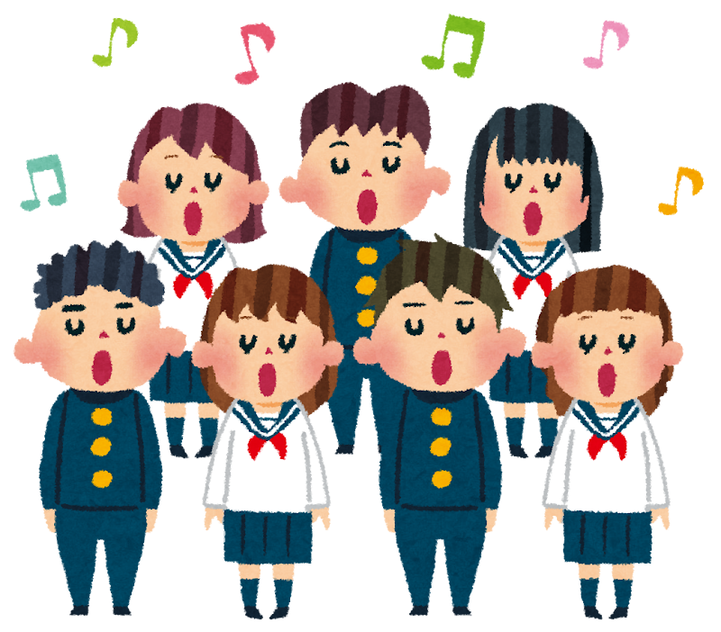 合唱部のイラスト